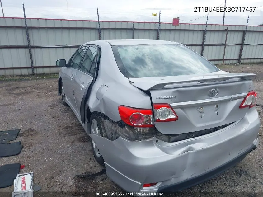 2011 Toyota Corolla S VIN: 2T1BU4EEXBC717457 Lot: 40895365