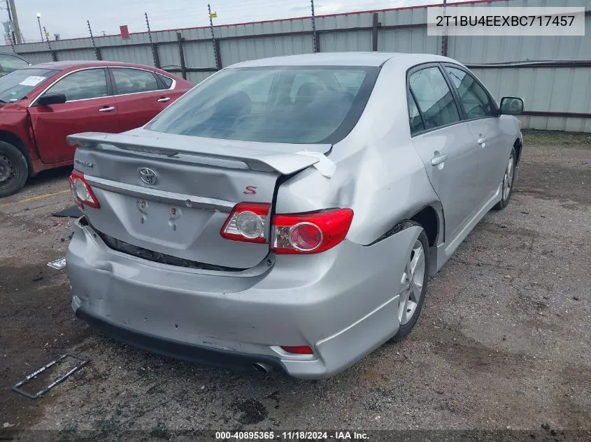 2011 Toyota Corolla S VIN: 2T1BU4EEXBC717457 Lot: 40895365