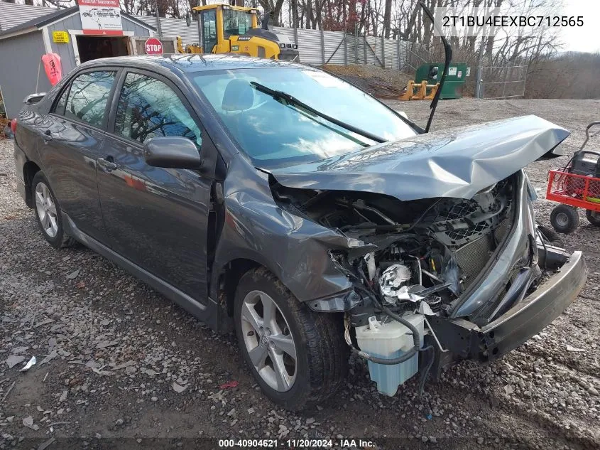 2011 Toyota Corolla S VIN: 2T1BU4EEXBC712565 Lot: 40904621