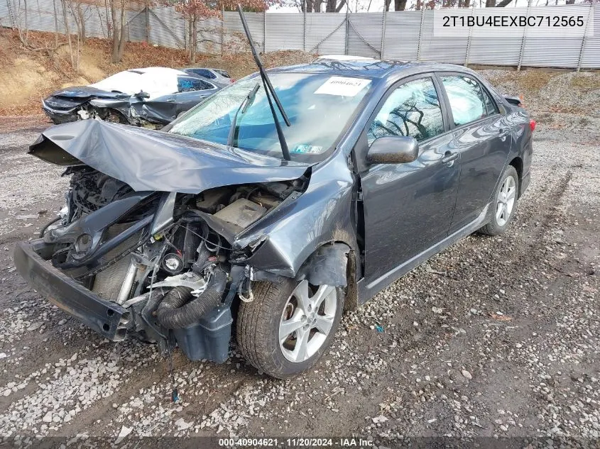 2011 Toyota Corolla S VIN: 2T1BU4EEXBC712565 Lot: 40904621