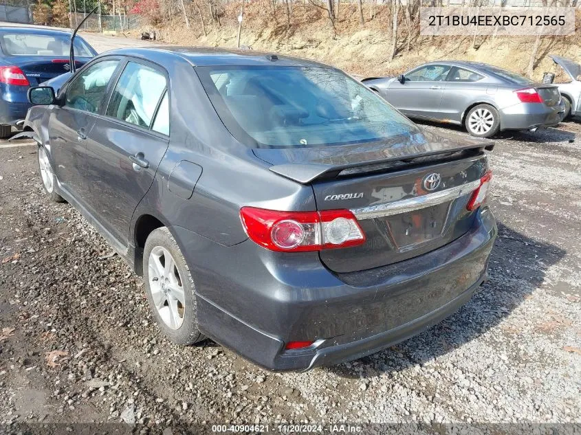 2011 Toyota Corolla S VIN: 2T1BU4EEXBC712565 Lot: 40904621