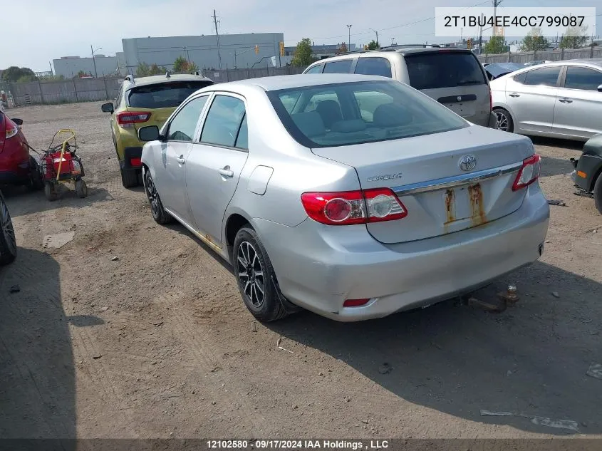 2T1BU4EE4CC799087 2012 Toyota Corolla S/Le