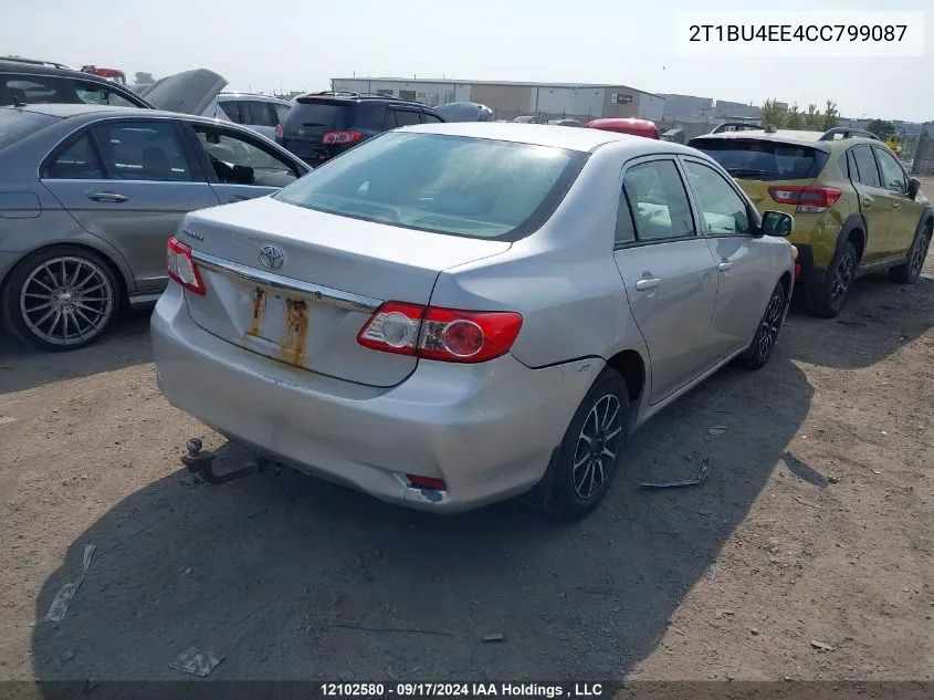 2T1BU4EE4CC799087 2012 Toyota Corolla S/Le