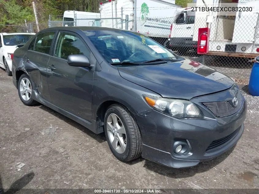 2T1BU4EEXCC832030 2012 Toyota Corolla S