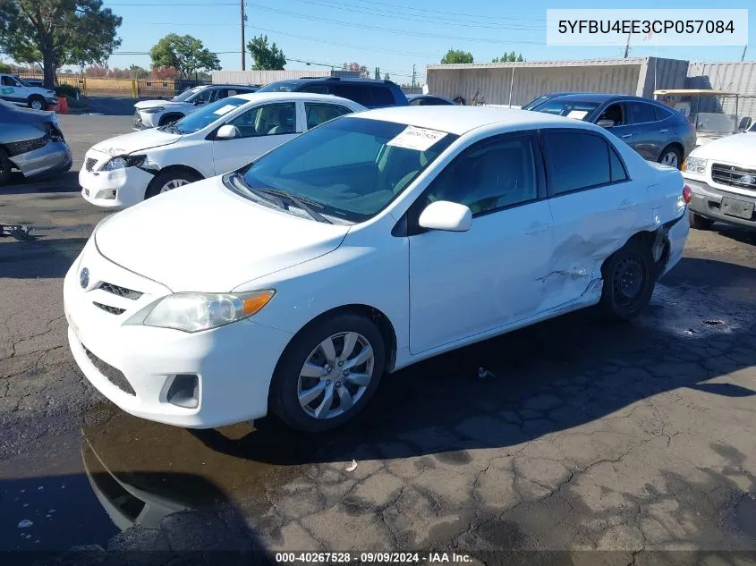 2012 Toyota Corolla Le VIN: 5YFBU4EE3CP057084 Lot: 40267528