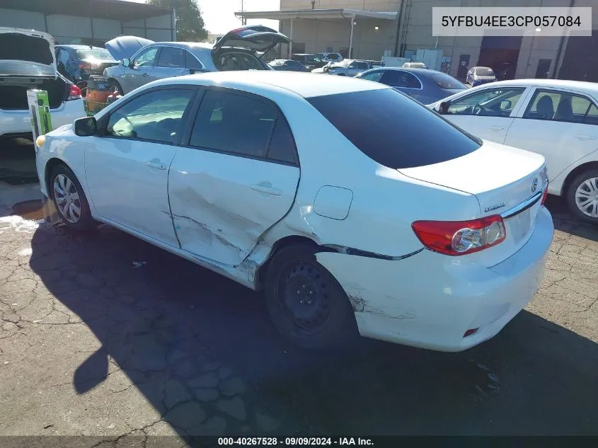 2012 Toyota Corolla Le VIN: 5YFBU4EE3CP057084 Lot: 40267528