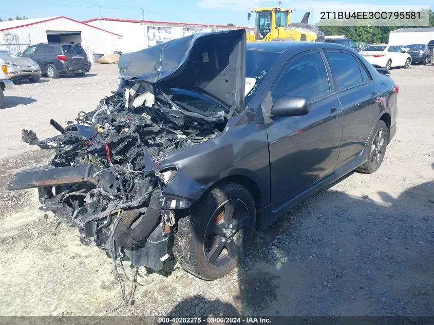 2012 Toyota Corolla S VIN: 2T1BU4EE3CC795581 Lot: 40282275