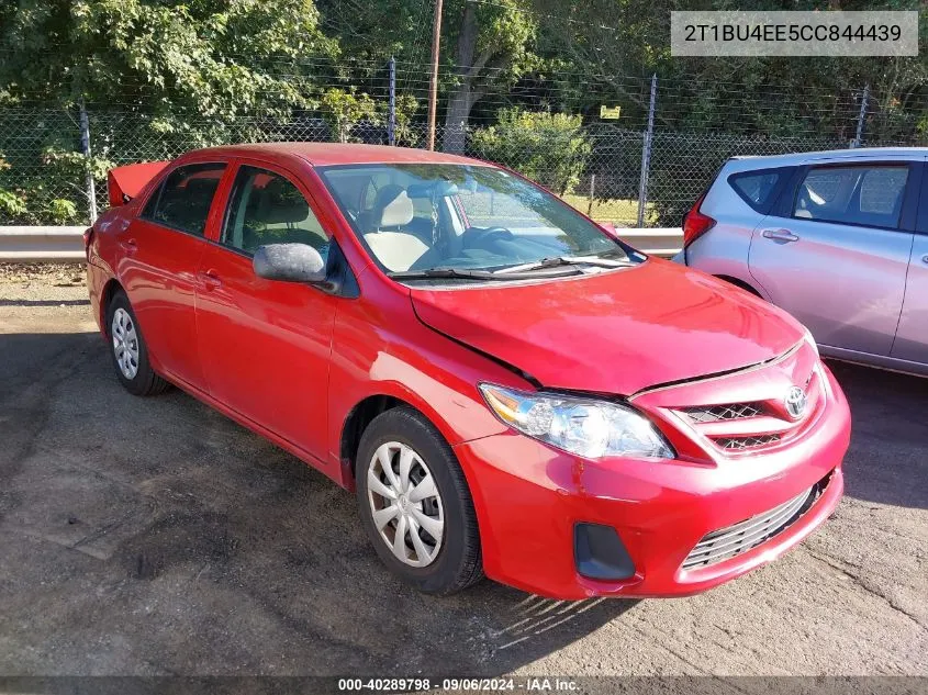 2012 Toyota Corolla S/Le VIN: 2T1BU4EE5CC844439 Lot: 40289798