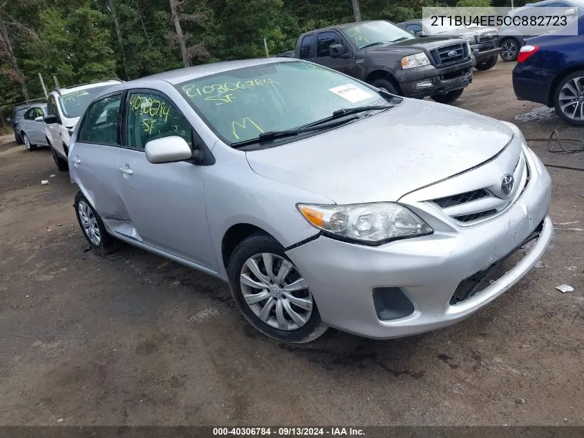 2012 Toyota Corolla Le VIN: 2T1BU4EE5CC882723 Lot: 40306784