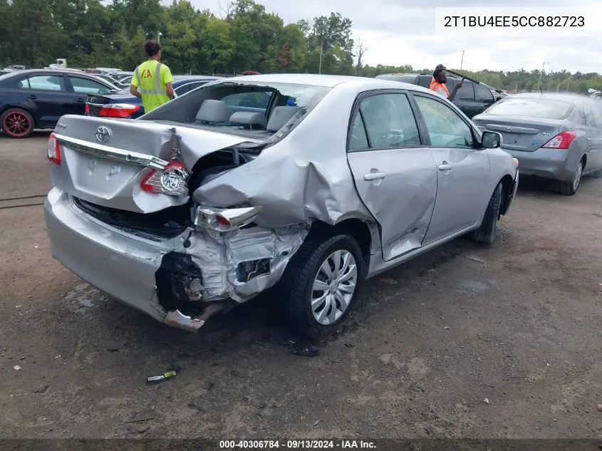 2012 Toyota Corolla Le VIN: 2T1BU4EE5CC882723 Lot: 40306784