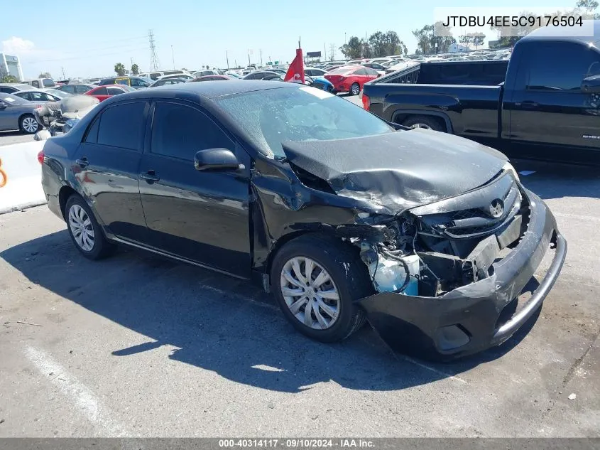 2012 Toyota Corolla Le VIN: JTDBU4EE5C9176504 Lot: 40314117