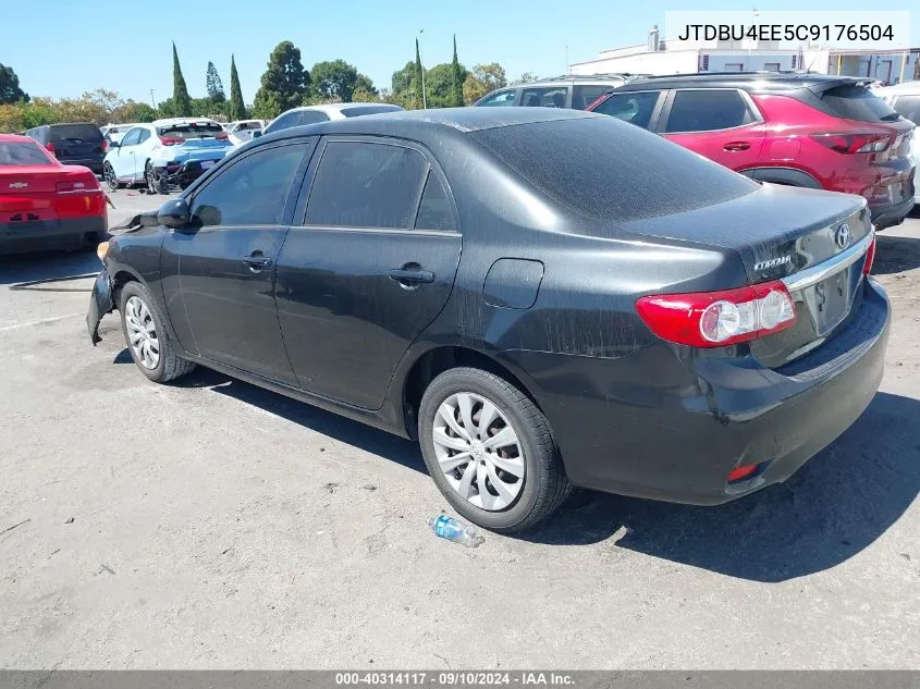 2012 Toyota Corolla Le VIN: JTDBU4EE5C9176504 Lot: 40314117