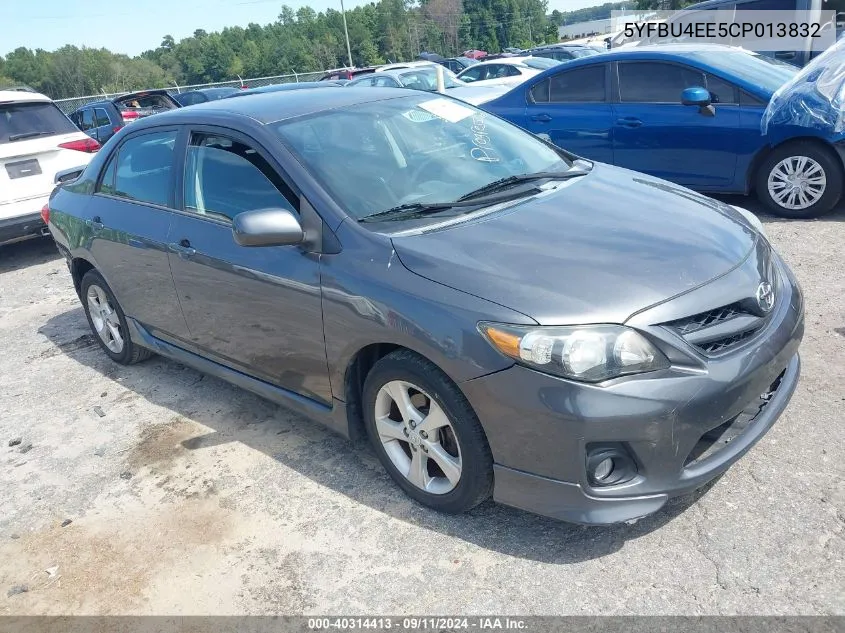 2012 Toyota Corolla S/Le VIN: 5YFBU4EE5CP013832 Lot: 40314413