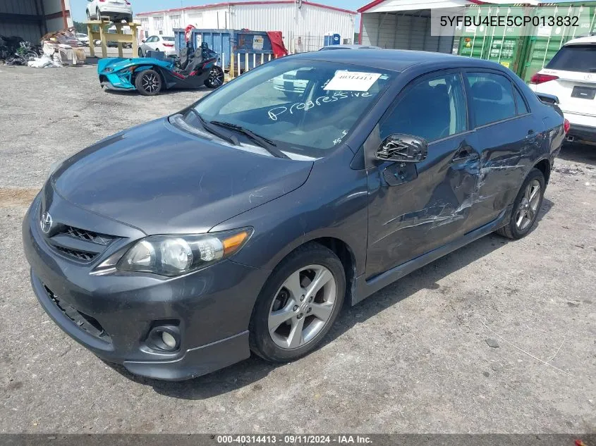 2012 Toyota Corolla S/Le VIN: 5YFBU4EE5CP013832 Lot: 40314413