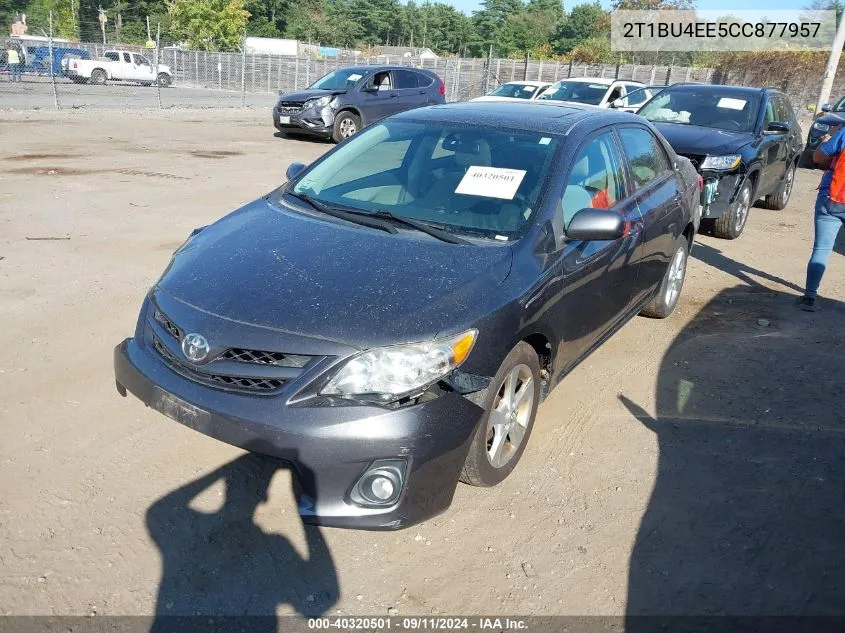 2012 Toyota Corolla Le VIN: 2T1BU4EE5CC877957 Lot: 40320501