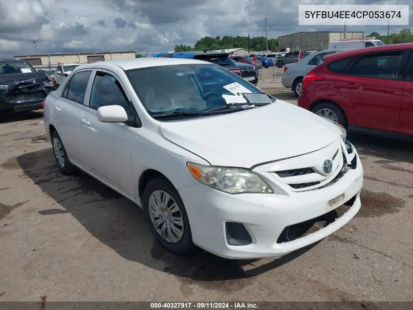 5YFBU4EE4CP053674 2012 Toyota Corolla L