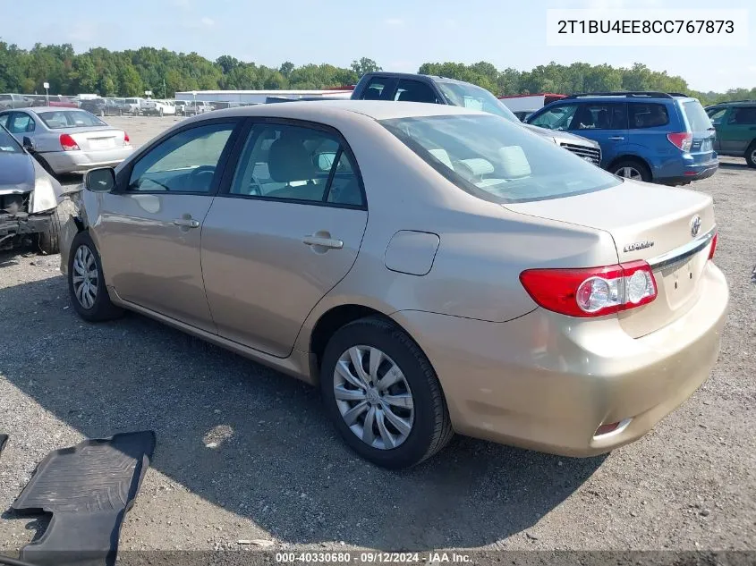 2012 Toyota Corolla S/Le VIN: 2T1BU4EE8CC767873 Lot: 40330680