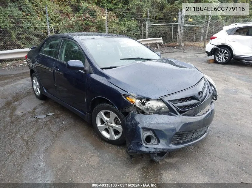 2012 Toyota Corolla S VIN: 2T1BU4EE6CC779116 Lot: 40335103