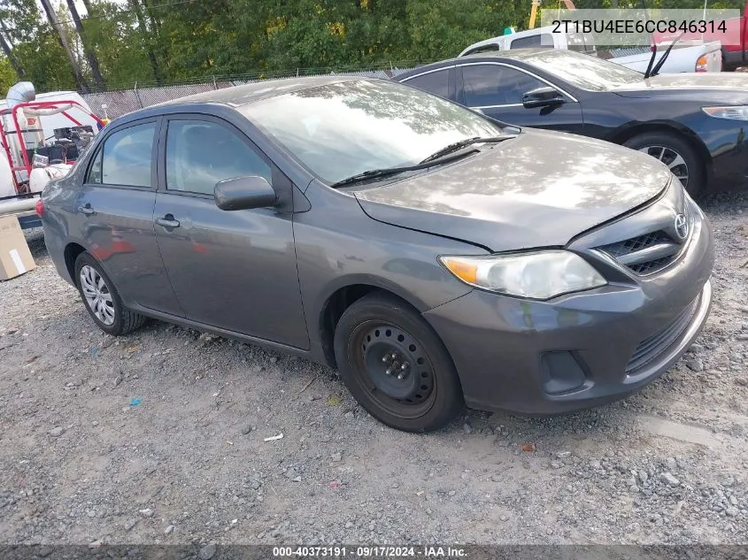 2T1BU4EE6CC846314 2012 Toyota Corolla Le