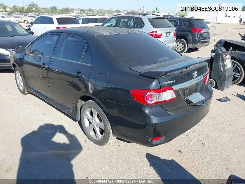 2012 Toyota Corolla S VIN: 2T1BU4EE3CC819006 Lot: 40444727