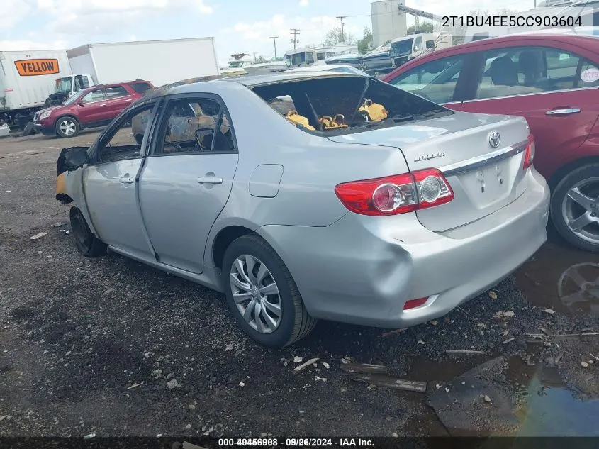 2012 Toyota Corolla Le VIN: 2T1BU4EE5CC903604 Lot: 40456908