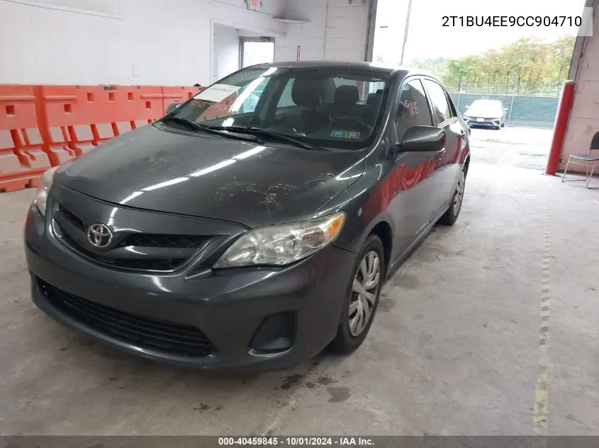 2012 Toyota Corolla Le VIN: 2T1BU4EE9CC904710 Lot: 40459845