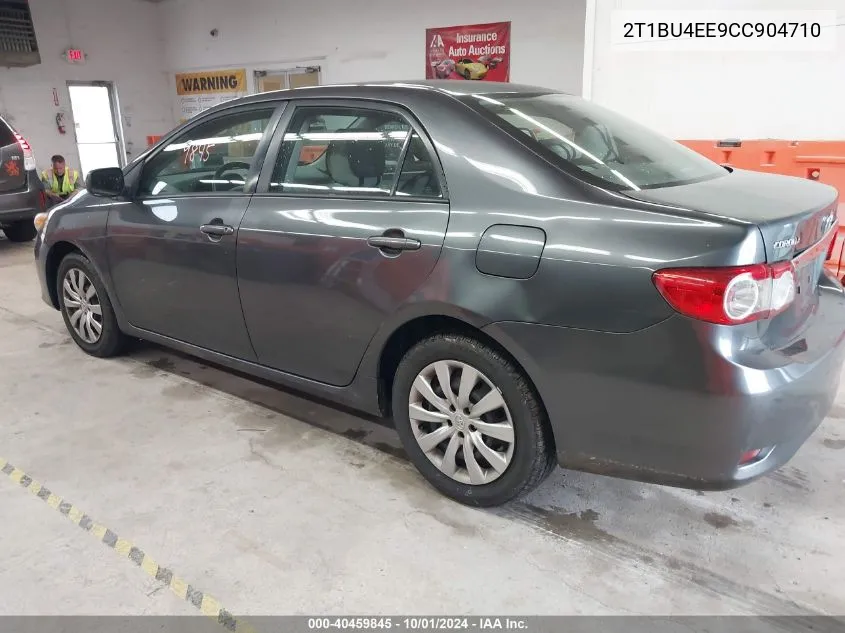 2012 Toyota Corolla Le VIN: 2T1BU4EE9CC904710 Lot: 40459845