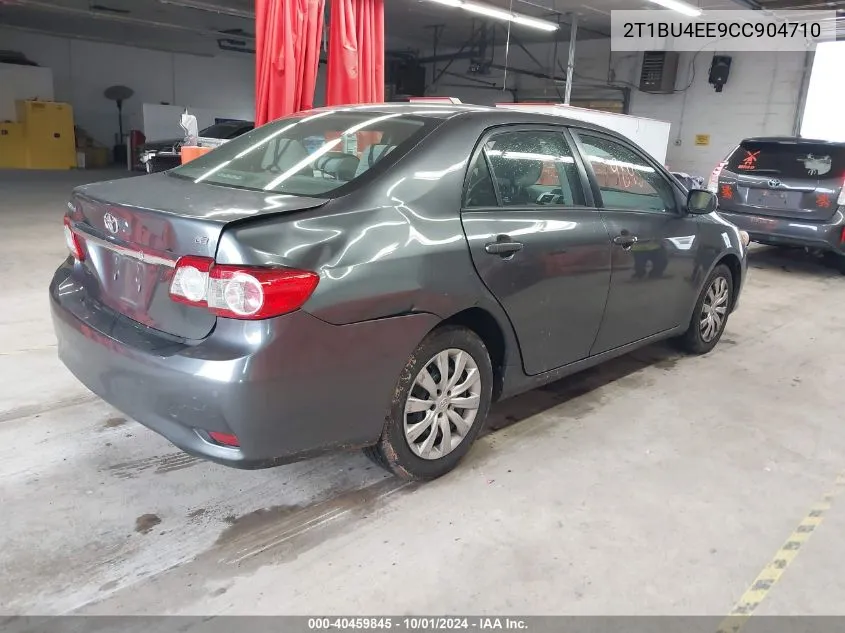 2012 Toyota Corolla Le VIN: 2T1BU4EE9CC904710 Lot: 40459845