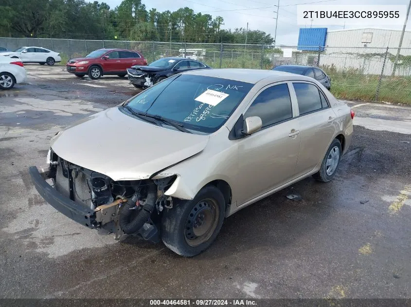 2012 Toyota Corolla L VIN: 2T1BU4EE3CC895955 Lot: 40464581