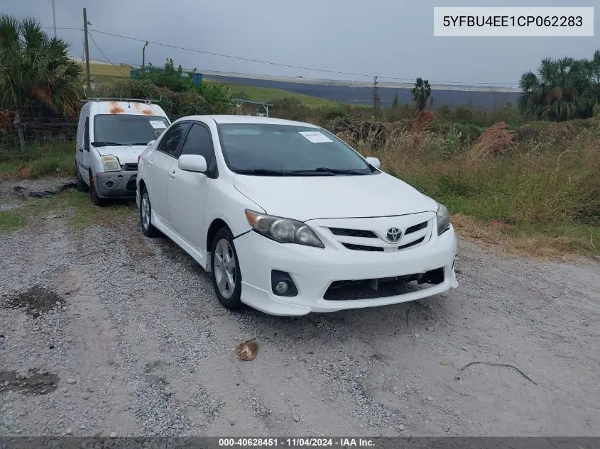 2012 Toyota Corolla S VIN: 5YFBU4EE1CP062283 Lot: 40628451