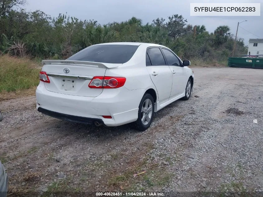 2012 Toyota Corolla S VIN: 5YFBU4EE1CP062283 Lot: 40628451