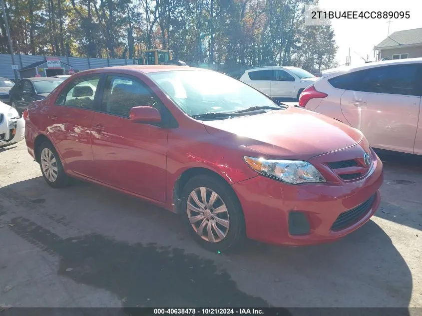 2012 Toyota Corolla S/Le VIN: 2T1BU4EE4CC889095 Lot: 40638478