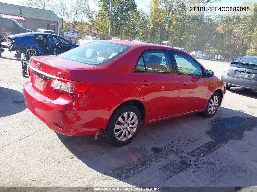 2012 Toyota Corolla S/Le VIN: 2T1BU4EE4CC889095 Lot: 40638478