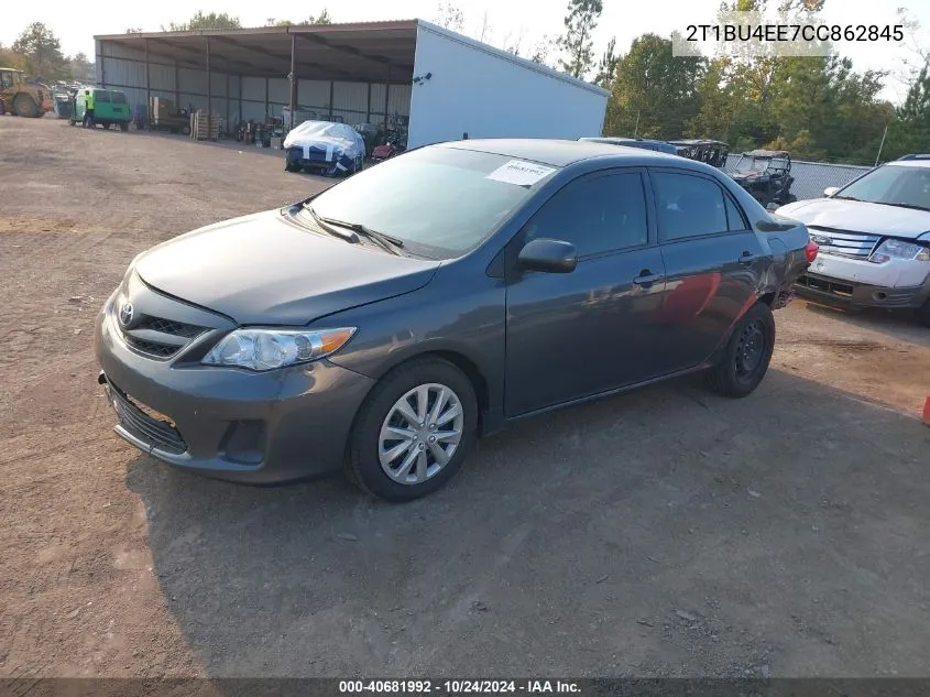 2012 Toyota Corolla Le VIN: 2T1BU4EE7CC862845 Lot: 40681992