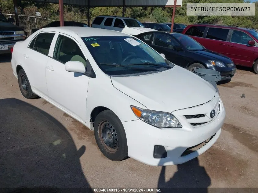 2012 Toyota Corolla L VIN: 5YFBU4EE5CP006623 Lot: 40740315