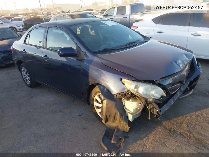 5YFBU4EE8CP062457 2012 Toyota Corolla Le