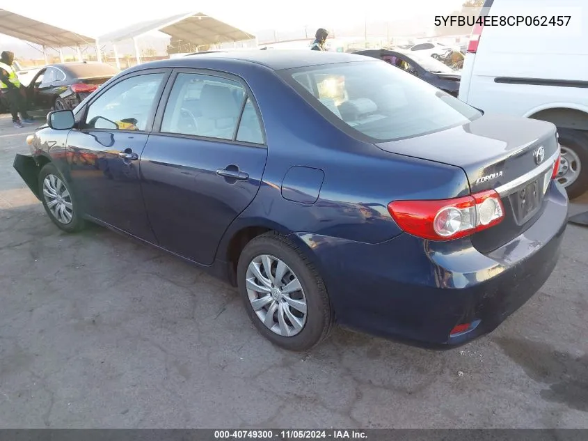 5YFBU4EE8CP062457 2012 Toyota Corolla Le