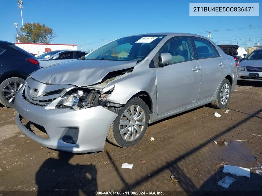 2T1BU4EE5CC836471 2012 Toyota Corolla Le