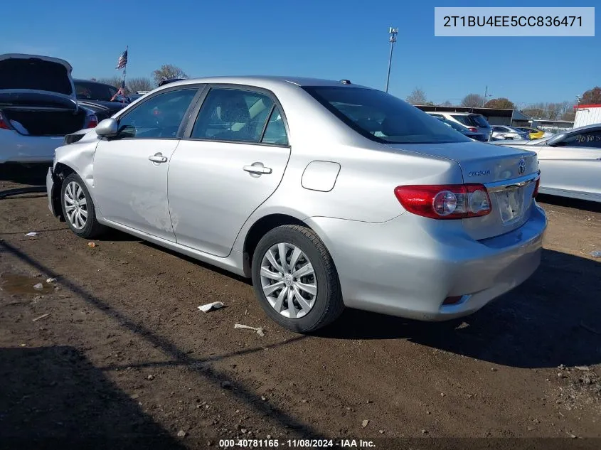 2T1BU4EE5CC836471 2012 Toyota Corolla Le