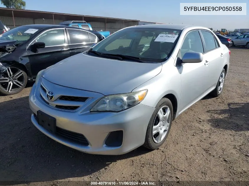 2012 Toyota Corolla Le VIN: 5YFBU4EE9CP050558 Lot: 40791610