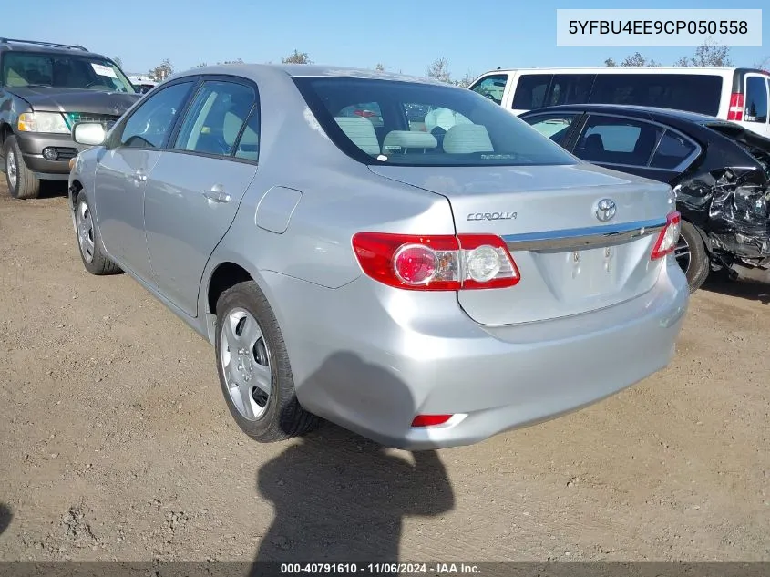 2012 Toyota Corolla Le VIN: 5YFBU4EE9CP050558 Lot: 40791610