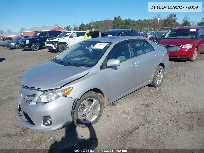 2012 Toyota Corolla Le VIN: 2T1BU4EE9CC779059 Lot: 40796363