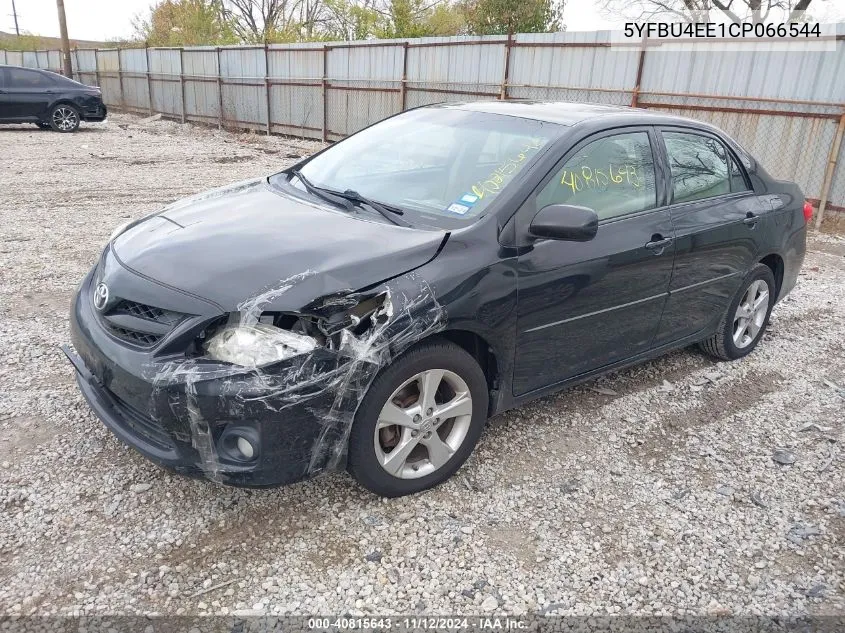 2012 Toyota Corolla Le VIN: 5YFBU4EE1CP066544 Lot: 40815643