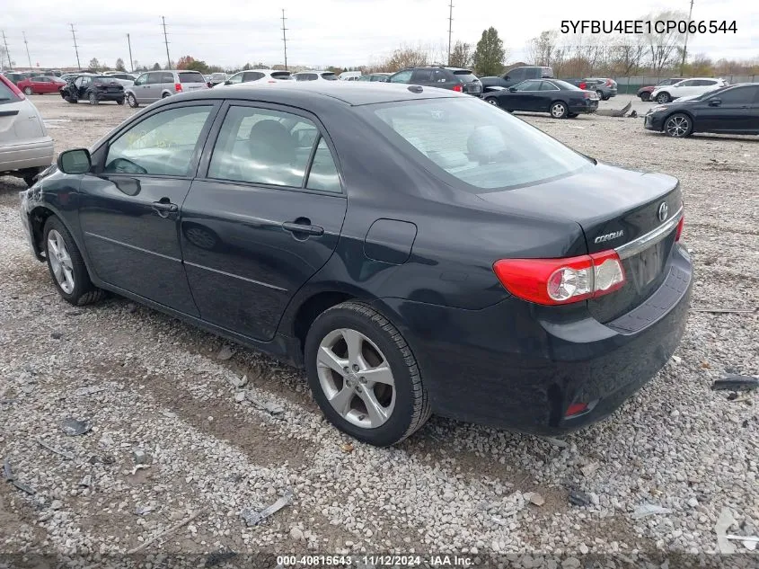 2012 Toyota Corolla Le VIN: 5YFBU4EE1CP066544 Lot: 40815643