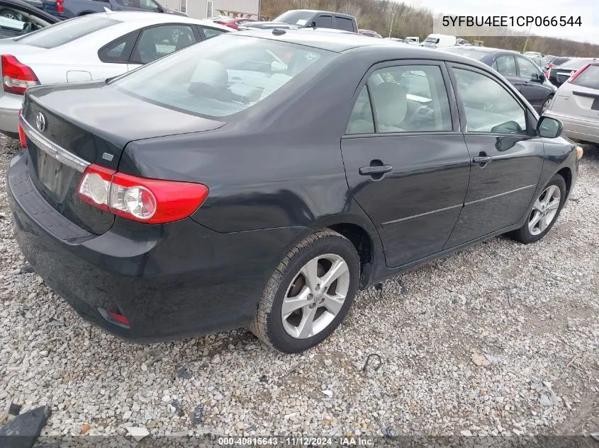 2012 Toyota Corolla Le VIN: 5YFBU4EE1CP066544 Lot: 40815643