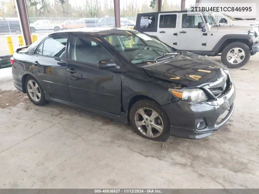 2012 Toyota Corolla S VIN: 2T1BU4EE1CC846995 Lot: 40836527