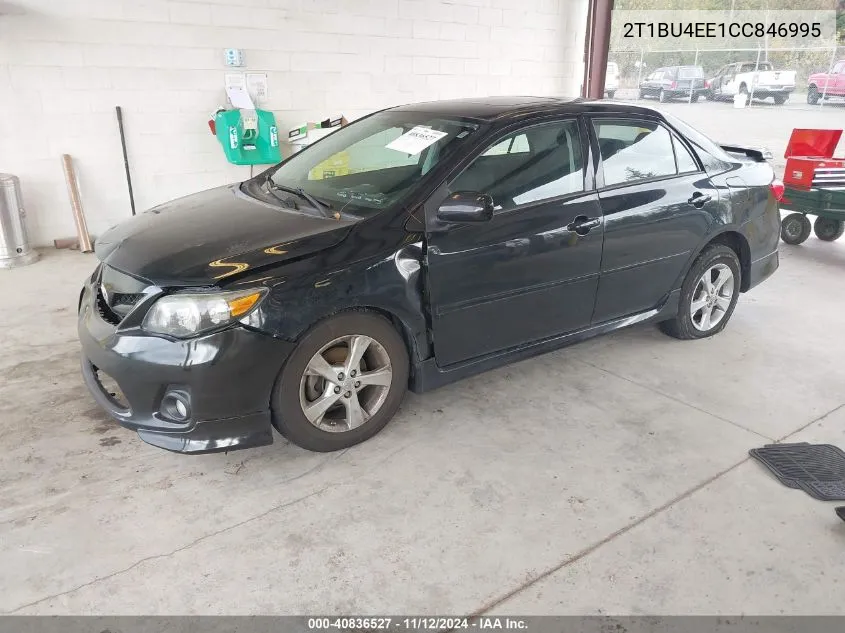 2012 Toyota Corolla S VIN: 2T1BU4EE1CC846995 Lot: 40836527