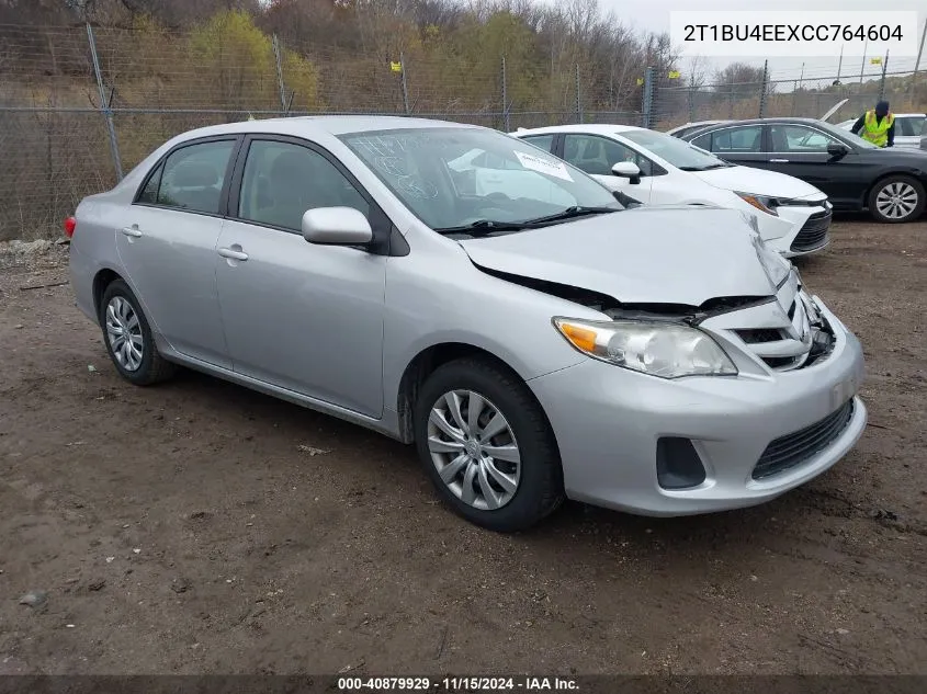 2012 Toyota Corolla Le VIN: 2T1BU4EEXCC764604 Lot: 40879929