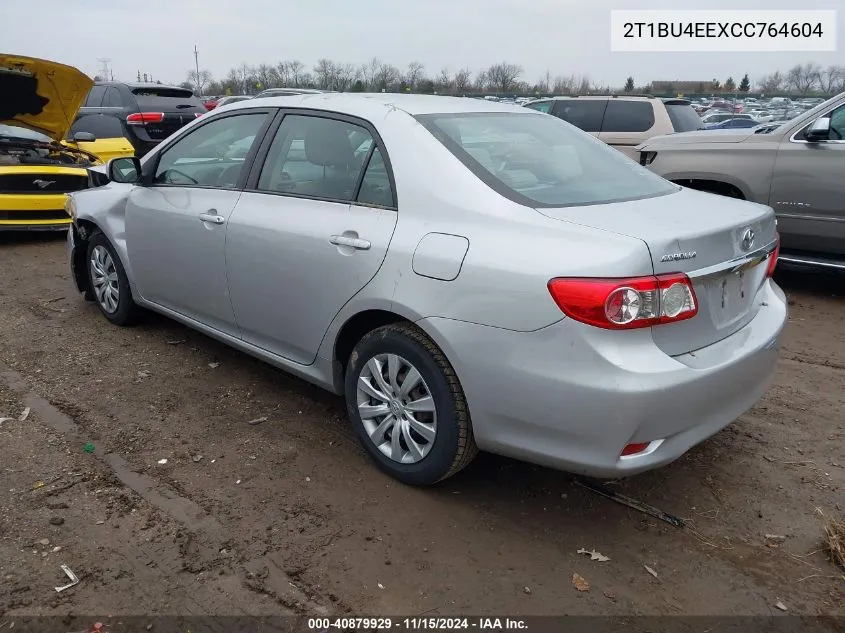 2012 Toyota Corolla Le VIN: 2T1BU4EEXCC764604 Lot: 40879929