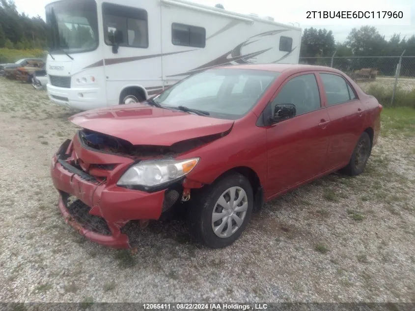 2013 Toyota Corolla S/Le VIN: 2T1BU4EE6DC117960 Lot: 12065411